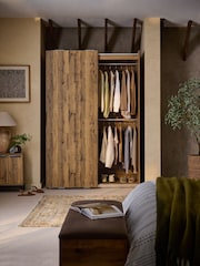 Dark Bronx Oak Effect 1.5m Sliding Wardrobe - Image 1 of 12