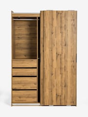 Dark Bronx Oak Effect 1.5m Sliding Wardrobe - Image 10 of 12