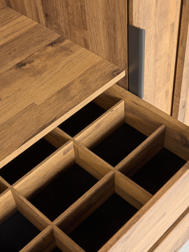 Dark Bronx Oak Effect 1.5m Sliding Wardrobe - Image 10 of 10