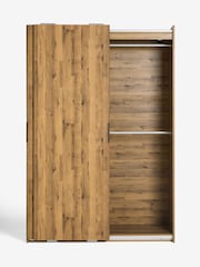 Dark Bronx Oak Effect 1.5m Sliding Wardrobe - Image 9 of 12