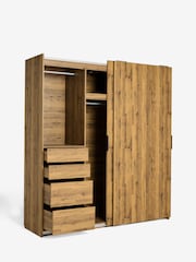 Dark Bronx Oak Effect 2m Sliding Wardrobe - Image 12 of 13