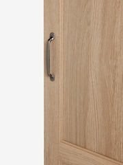 Mid Natural Malvern Paint Effect Triple Wardrobe - Image 13 of 15