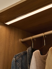 Mid Natural Malvern Paint Effect Triple Wardrobe - Image 7 of 15