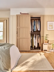Mid Natural Malvern Paint Effect 1.5m Sliding Wardrobe - Image 1 of 12