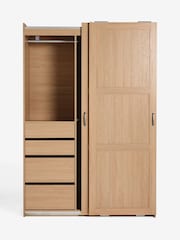 Mid Natural Malvern Paint Effect 1.5m Sliding Wardrobe - Image 9 of 12