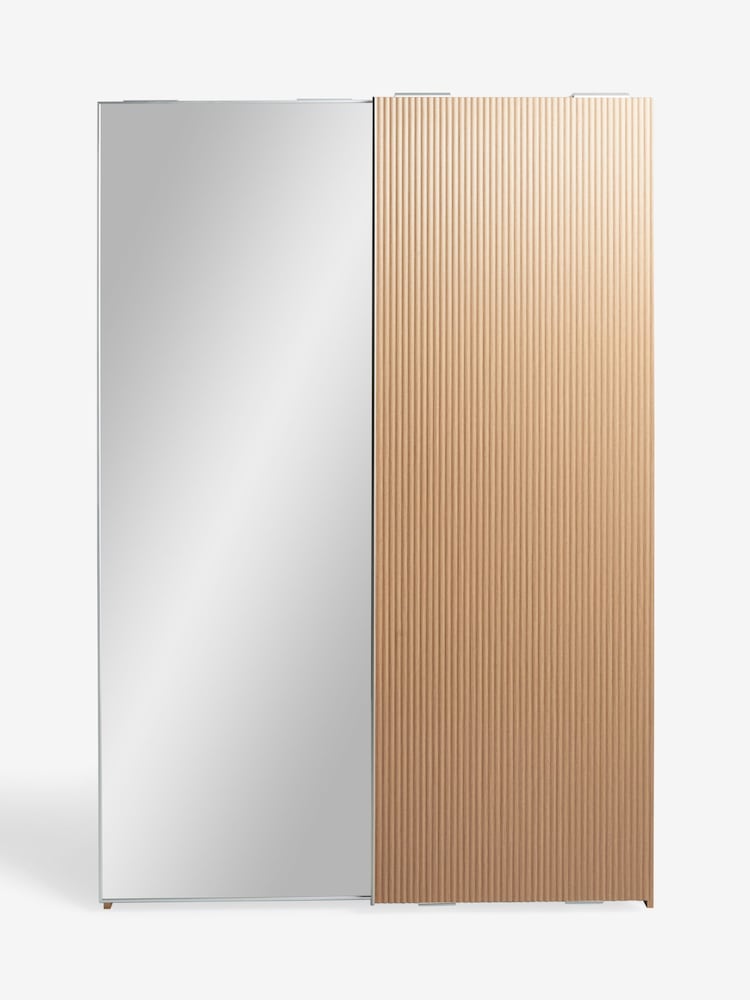 Mid Natural Olena Oak Effect 1.5m Sliding Wardrobe - Image 1 of 4