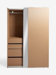 Mid Natural Olena Oak Effect 1.5m Sliding Wardrobe - Image 2 of 4