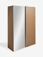 Mid Natural Olena Oak Effect 1.5m Sliding Wardrobe - Image 4 of 4