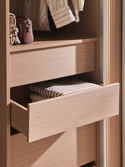 Mid Natural Olena Oak Effect 1.5m Sliding Wardrobe - Image 5 of 10