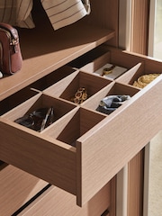 Mid Natural Olena Oak Effect 1.5m Sliding Wardrobe - Image 6 of 10