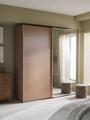 Mid Natural Olena Oak Effect 2m Sliding Wardrobe - Image 2 of 12