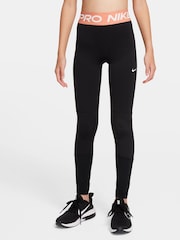 Nike Black Doll Lilac Dri-FIT High Waisted Pro Leggings - Image 1 of 3