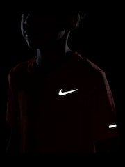 Nike Picante Red Dri-FIT Miler Training Top - Image 7 of 7