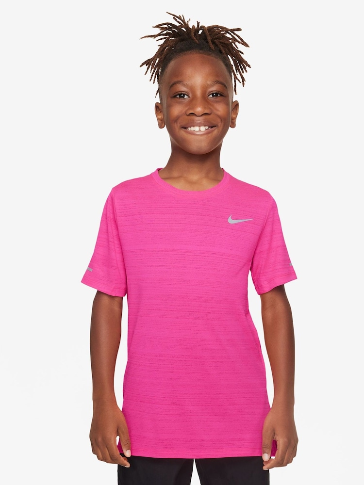 Nike Hyper Pink Dri-FIT Miler Training Top - Image 1 of 4