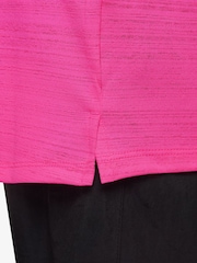 Nike Hyper Pink Dri-FIT Miler Training Top - Image 3 of 4