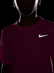 Nike Hyper Pink Dri-FIT Miler Training Top - Image 4 of 4