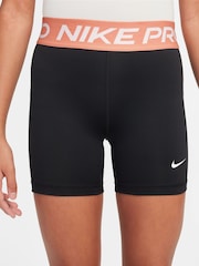 Nike BlackApricot Orange 3 Inch Dri-FIT Pro Shorts - Image 1 of 4
