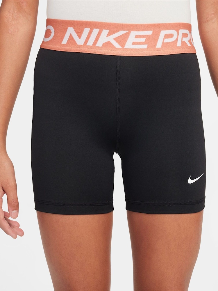 Nike BlackApricot Orange 3 Inch Dri-FIT Pro Shorts - Image 1 of 4