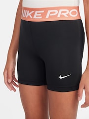 Nike BlackApricot Orange 3 Inch Dri-FIT Pro Shorts - Image 2 of 4