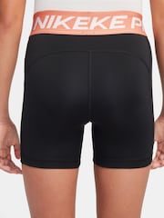 Nike BlackApricot Orange 3 Inch Dri-FIT Pro Shorts - Image 3 of 4