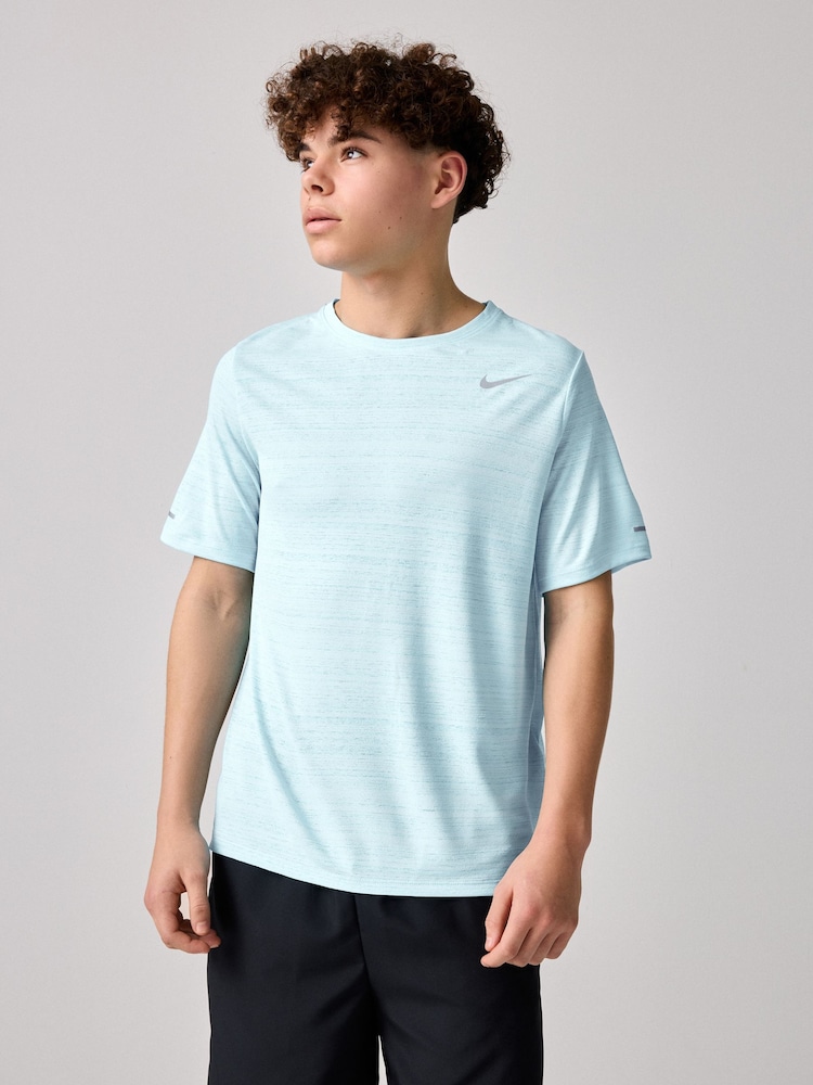 Nike Glacier Blue Dri-FIT Miler Training Top - Image 1 of 3