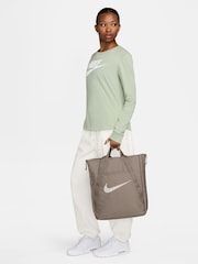 Nike Mink Brown Gym Tote Bag 28L - Image 9 of 9