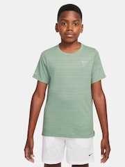 Nike Steam Green Dri-FIT Miler Training Top - Image 2 of 3