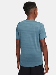Nike Smokey Blue Dri-FIT Miler Training Top - Image 2 of 3