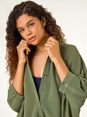 Roman Green Relaxed Smart Stretch Shirt - Image 1 of 5