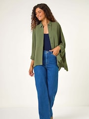Roman Green Relaxed Smart Stretch Shirt - Image 2 of 5