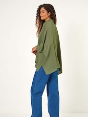 Roman Green Relaxed Smart Stretch Shirt - Image 3 of 5