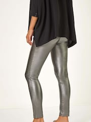 Roman Coated Elastic Waist Bengaline Stretch Trousers - Imagen 3 de 5