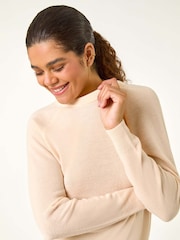 Roman Natural Plain Soft Crew Neck Jumper - Image 1 of 5