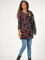 Roman Pink Floral Print Tunic - Image 1 of 5