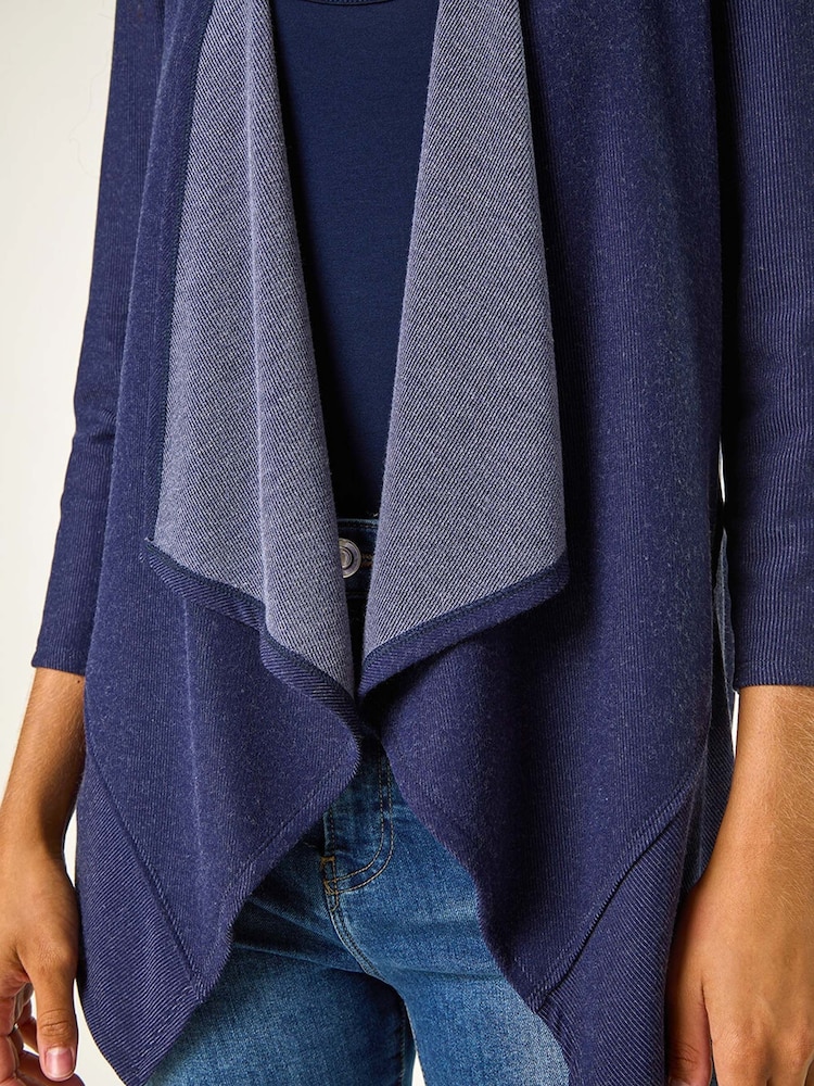 Roman Stretch Waterfall Knit Cardigan - Imagen 5 de 5 Roman Stretch Waterfall Knit Cardigan - Imagen 5 de 5