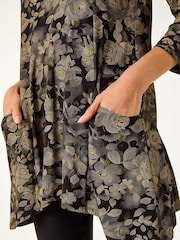 Túnica elástica con bolsillo y estampado floral de Roman - Imagen 5 de 5