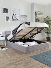 Aspire Furniture Grey Cotswold End Lift Ottoman Storage Bed - Image 2 of 5