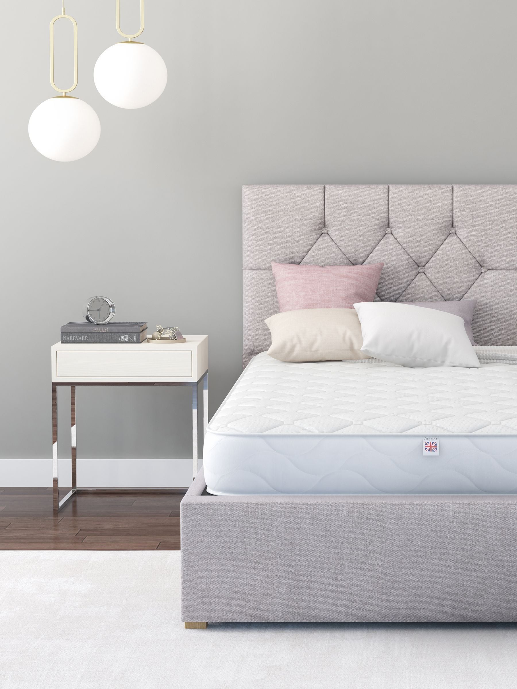 B&Q - Quilted Memory Foam Hybrid MattressSize Small Double - Image 2