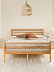 Aspire Furniture Oak Alpine Wooden Bed Frame - Image 2 of 4