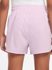 Doll Lilac - Pantalones cortos de tiro alto Dri-FIT One de Nike - Imagen 2 de 3