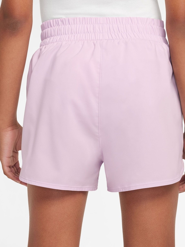 Doll Lilac - Pantalones cortos de tiro alto Dri-FIT One de Nike - Imagen 2 de 3