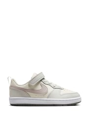 Nike Off White Grey Junior Court Borough Low Recraft Trainers - Image 1 of 11