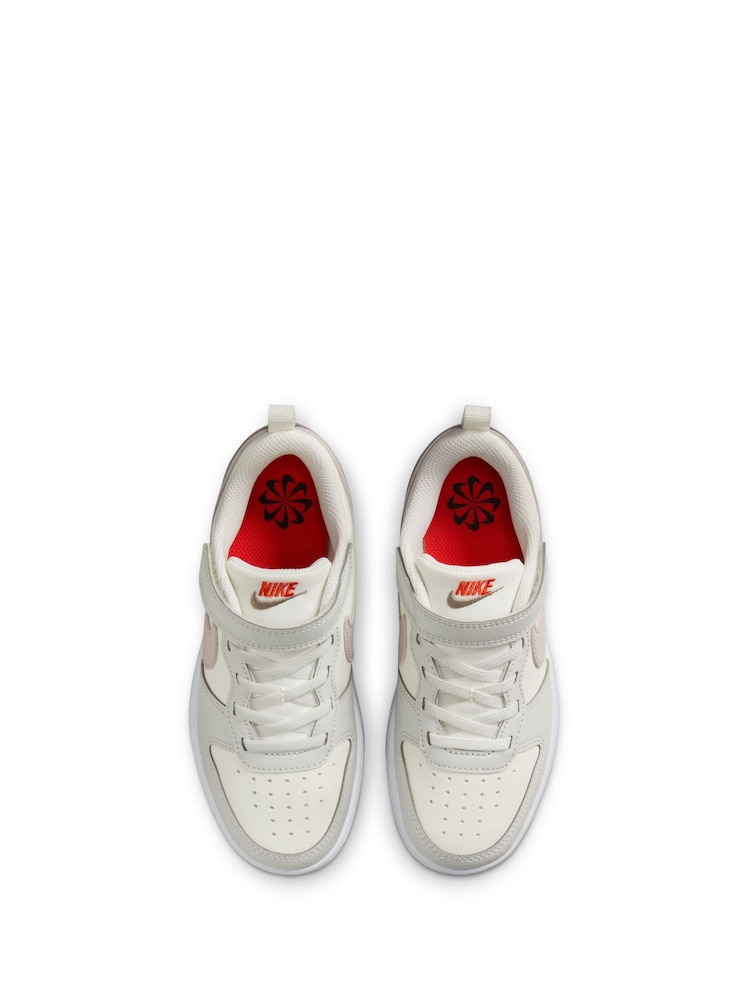 Nike Off White Grey Junior Court Borough Low Recraft Trainers - Image 11 of 11