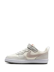 Nike Off White Grey Junior Court Borough Low Recraft Trainers - Image 5 of 11