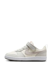 Nike Off White Grey Junior Court Borough Low Recraft Trainers - Image 7 of 11