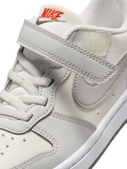 Nike Off White Grey Junior Court Borough Low Recraft Trainers - Image 9 of 11