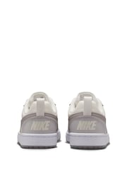 Off White Серый - низкие кроссовки для подростков Nike Court Borough Recraft - Image 4 of 9