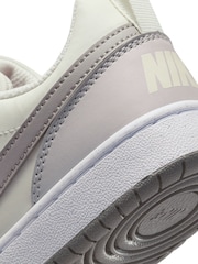 Off White Серый - низкие кроссовки для подростков Nike Court Borough Recraft - Image 9 of 9