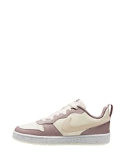 Nike White Natural Youth Court Borough Low Recraft Trainers - Image 2 of 4