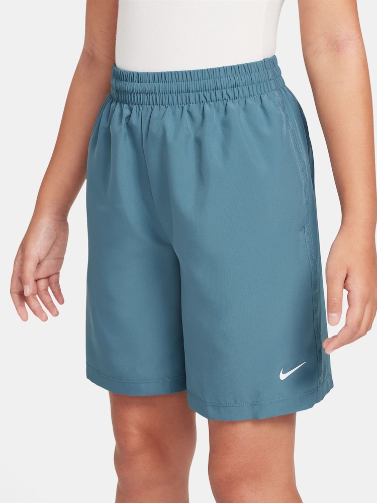 Nike Smokey Blue Dri-FIT Multi Training Shorts - Image 3 of 4